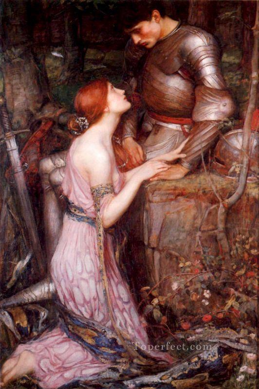 騎士 ギリシャ人女性 ジョン・ウィリアム・ウォーターハウス油絵